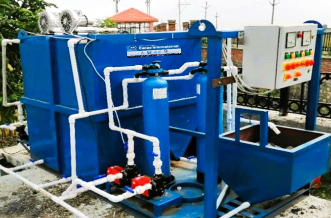 Effluent treatment plant ETP with MBBR technology by Canon International Hubli